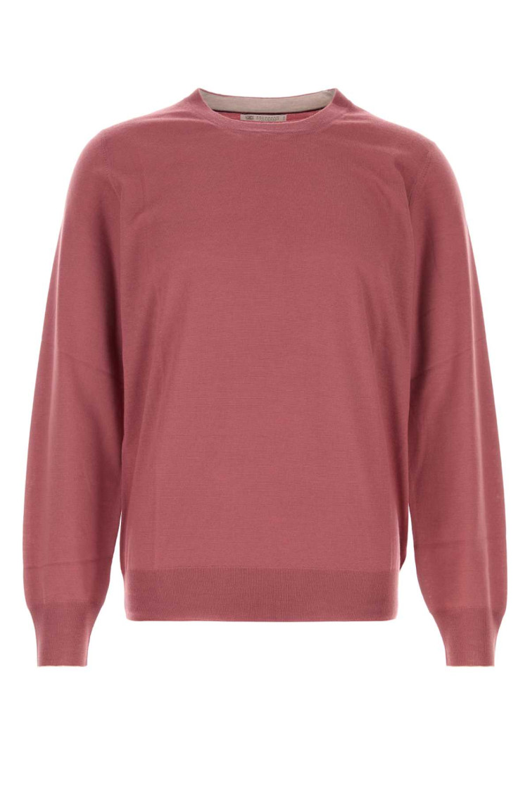 Dark Pink Wool Blend Sweater