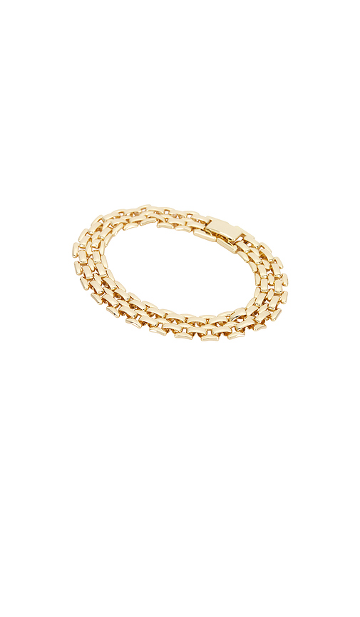 Alexa Leigh Watch Link Bracelet in Metallic Gold