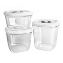 Set van 3 vacuümcontainers, kunststof - Zokura