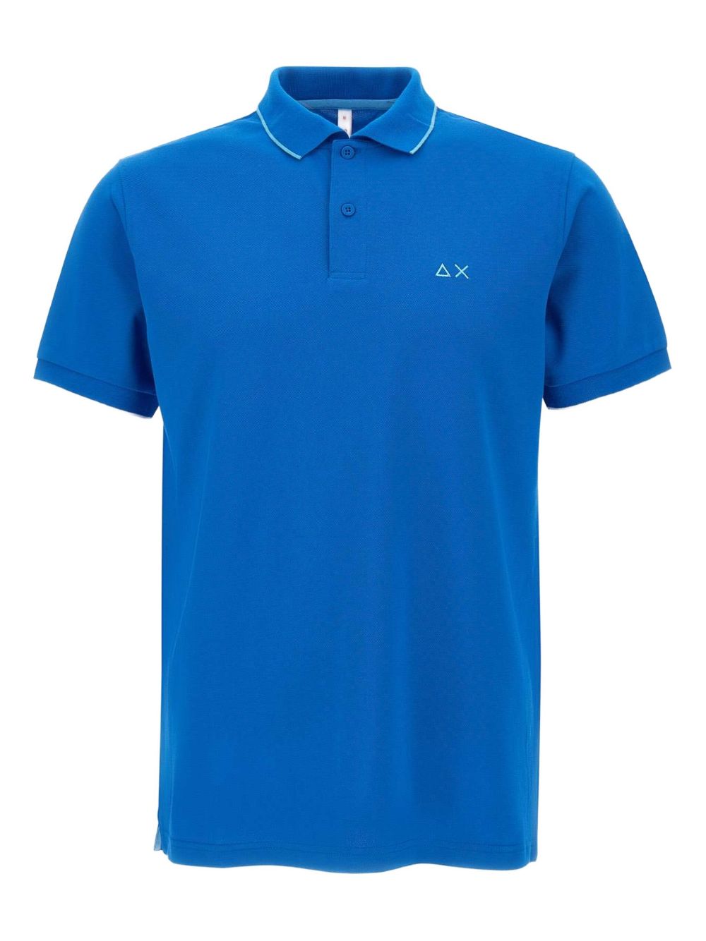 Embroidered-logo polo shirt - Blue