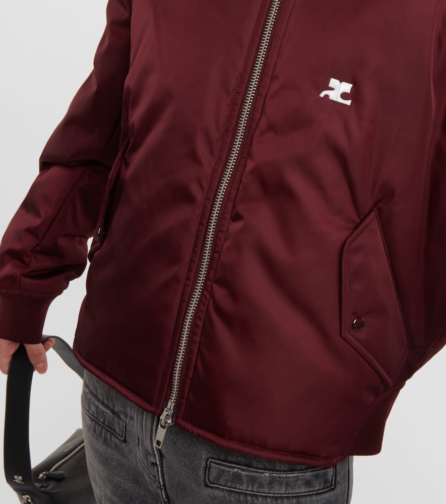 Courrèges Logo bomber jacket