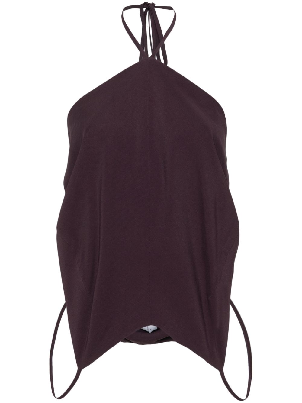 Upside-down crepe top - Neutrals