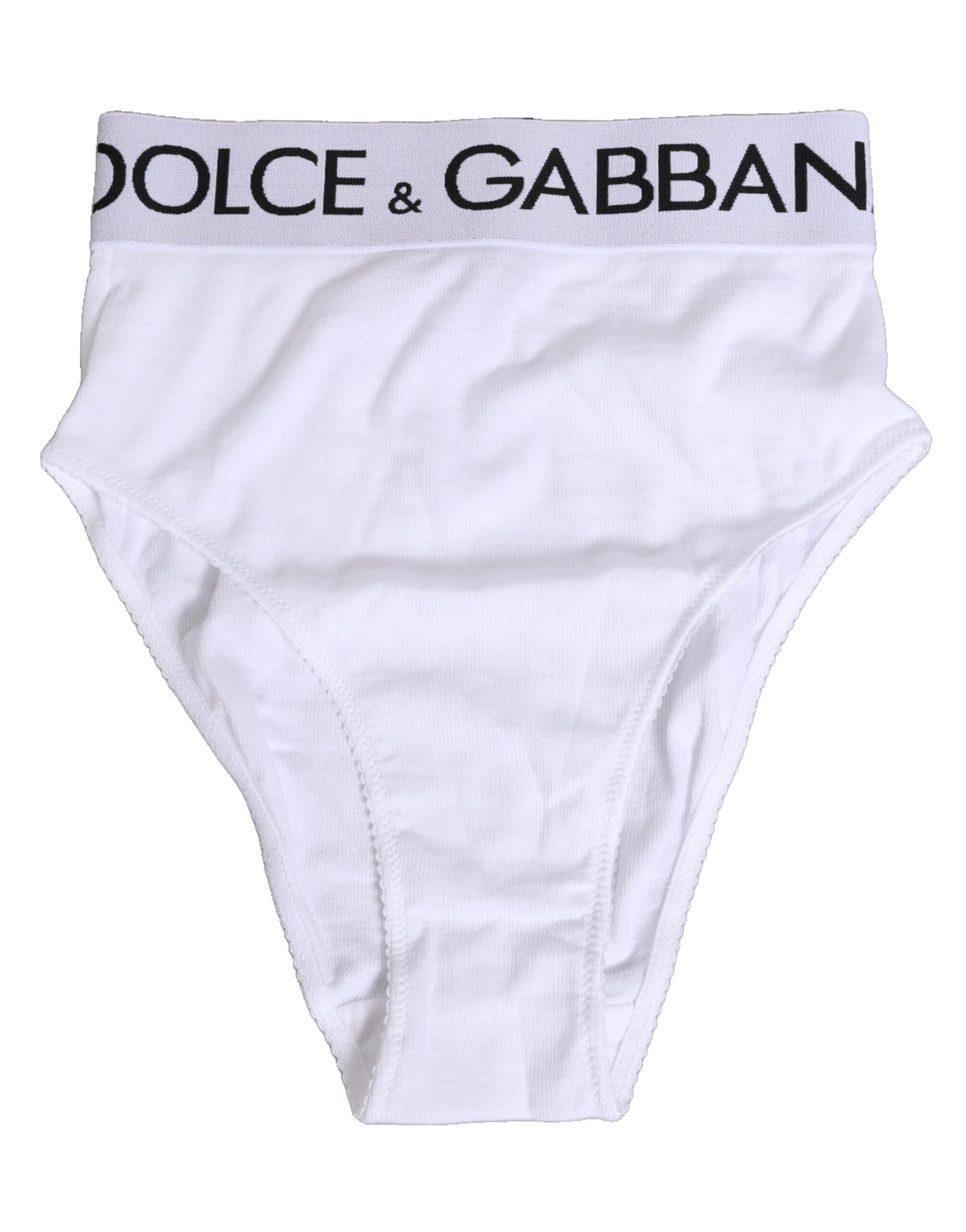 Cotton Stretch High Waist Bodysuit — White