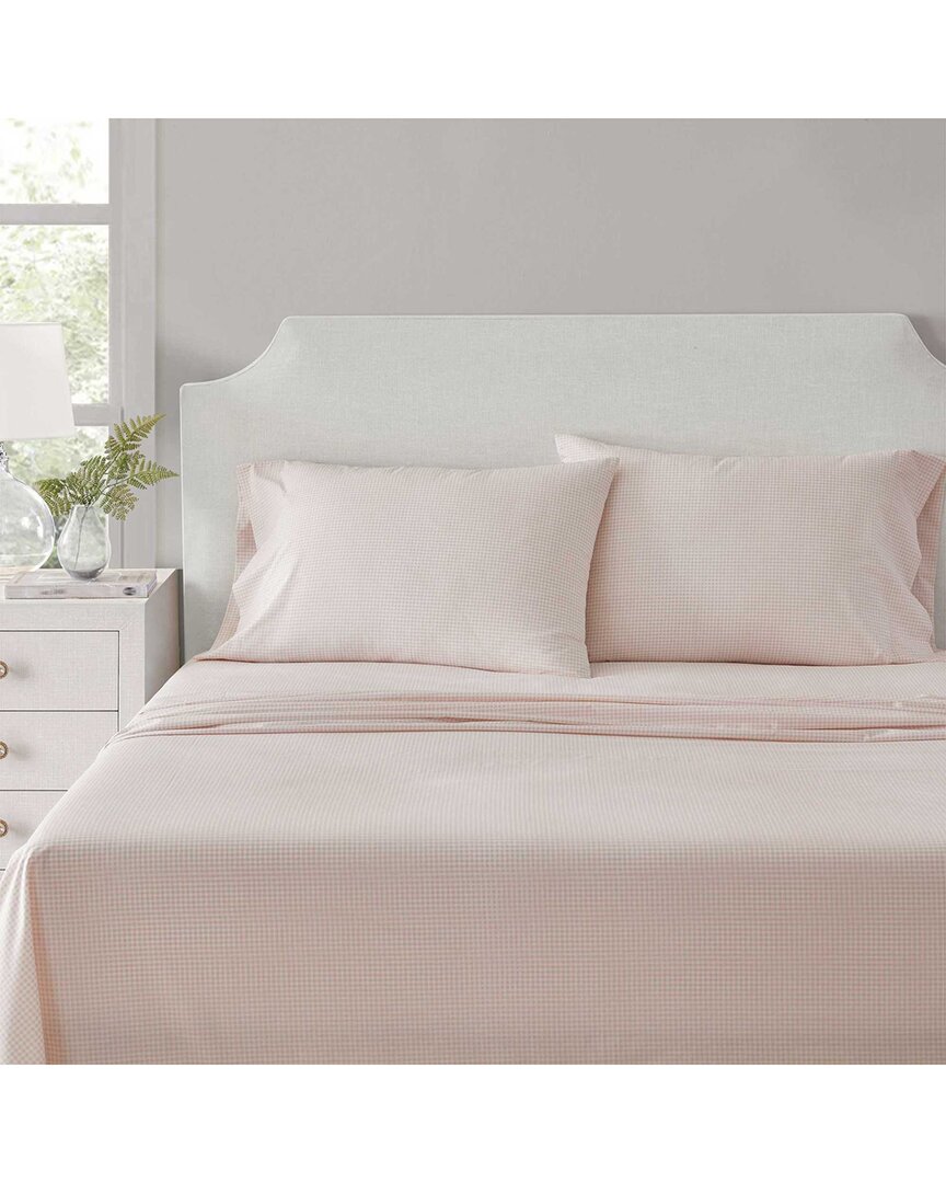 MS Core Small Gingham Cotton Percale Sheet Set