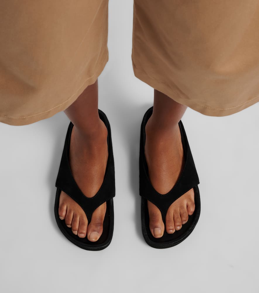 Yaga suede thong sandals