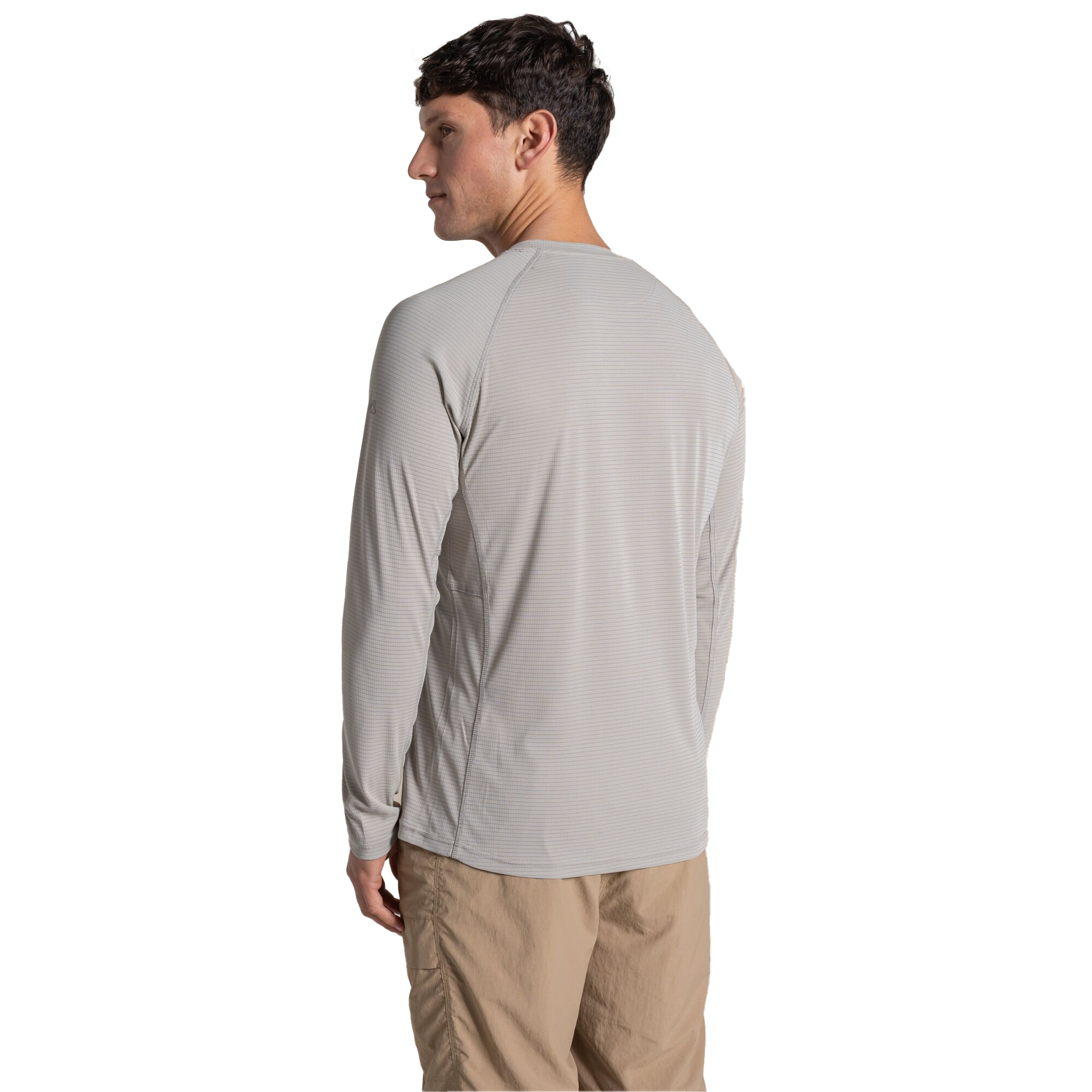 Craghoppers Mens SolarShield+ Nosilife Long-Sleeved T-Shirt Parchment - Beige - X-Large