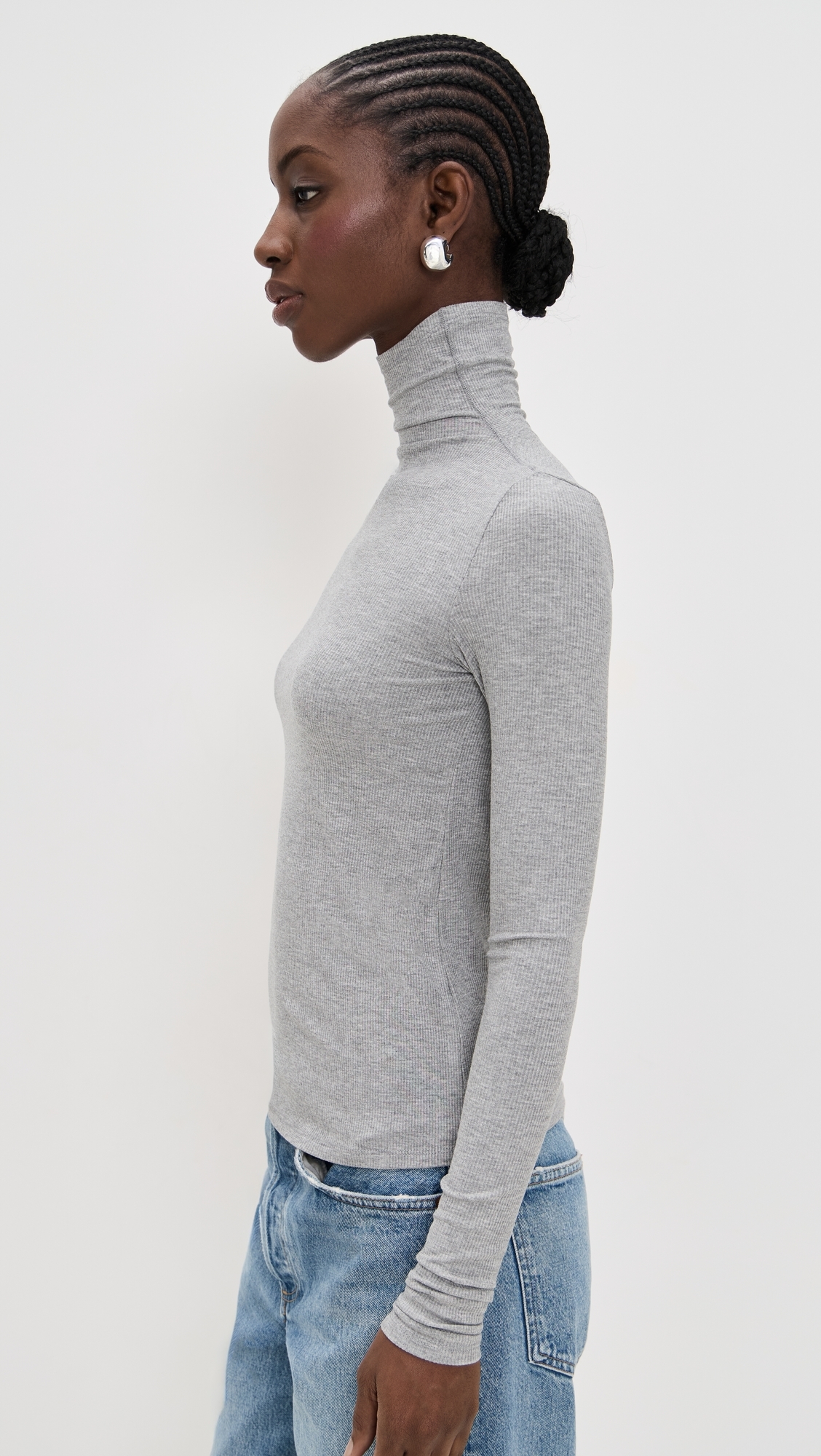 The Tony Long Sleeve Top Heather Grey