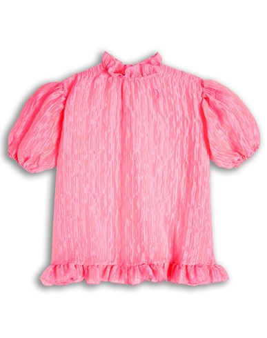 Kid Girl Kids' dress Fuchsia Size 10 Polyester, Polyamide