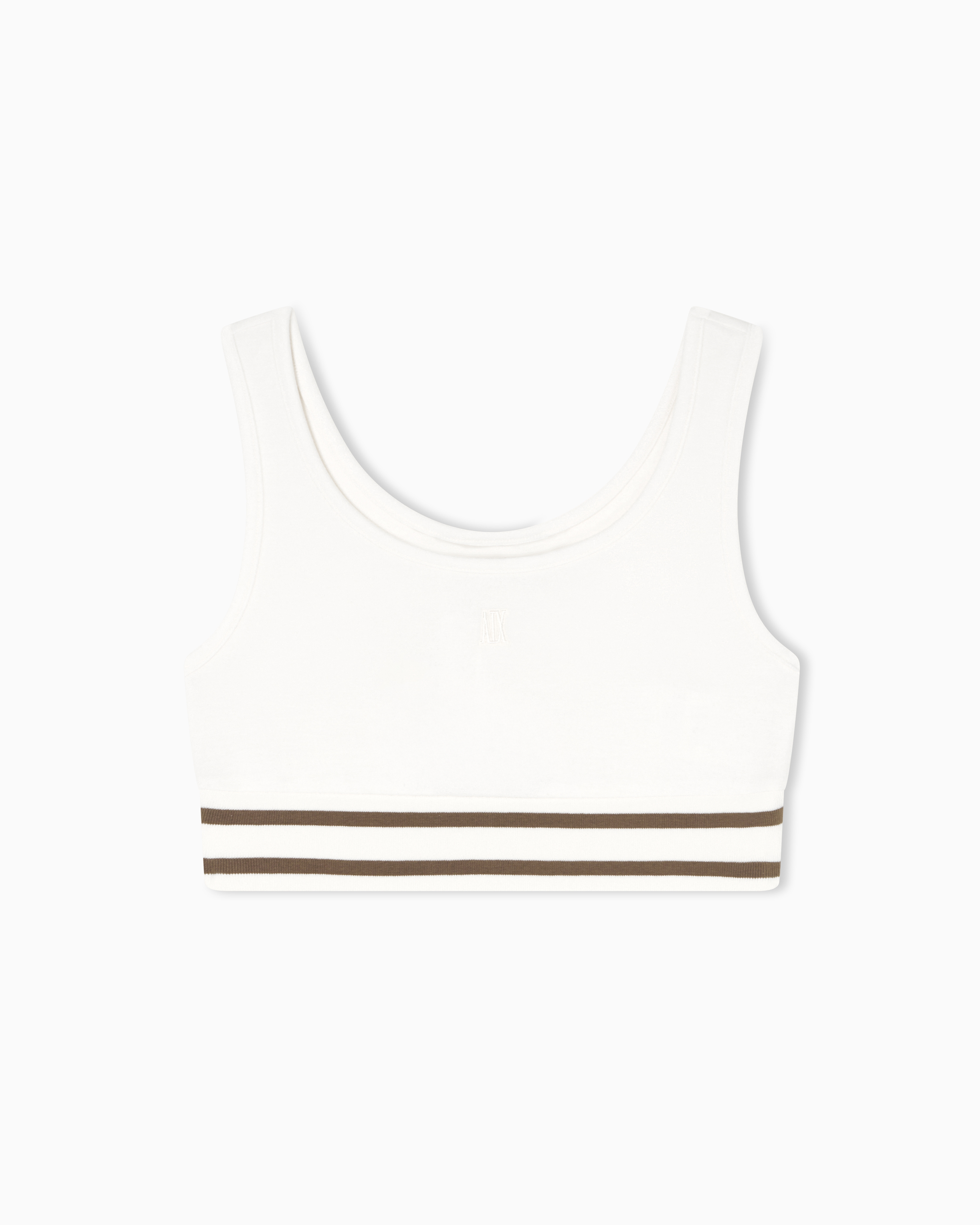 Cropped top with contrasting trim