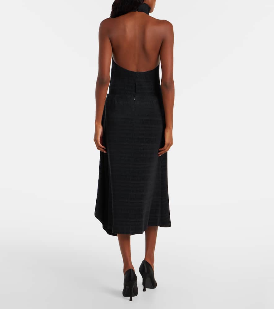 Shirred turtleneck top
