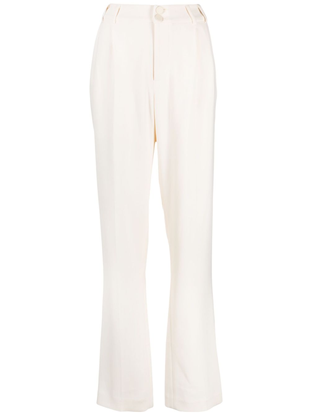 Miles straight-leg crepe trousers - Neutrals