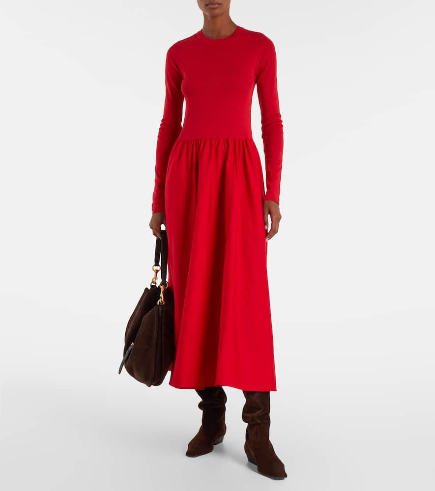 Cotton midi dress