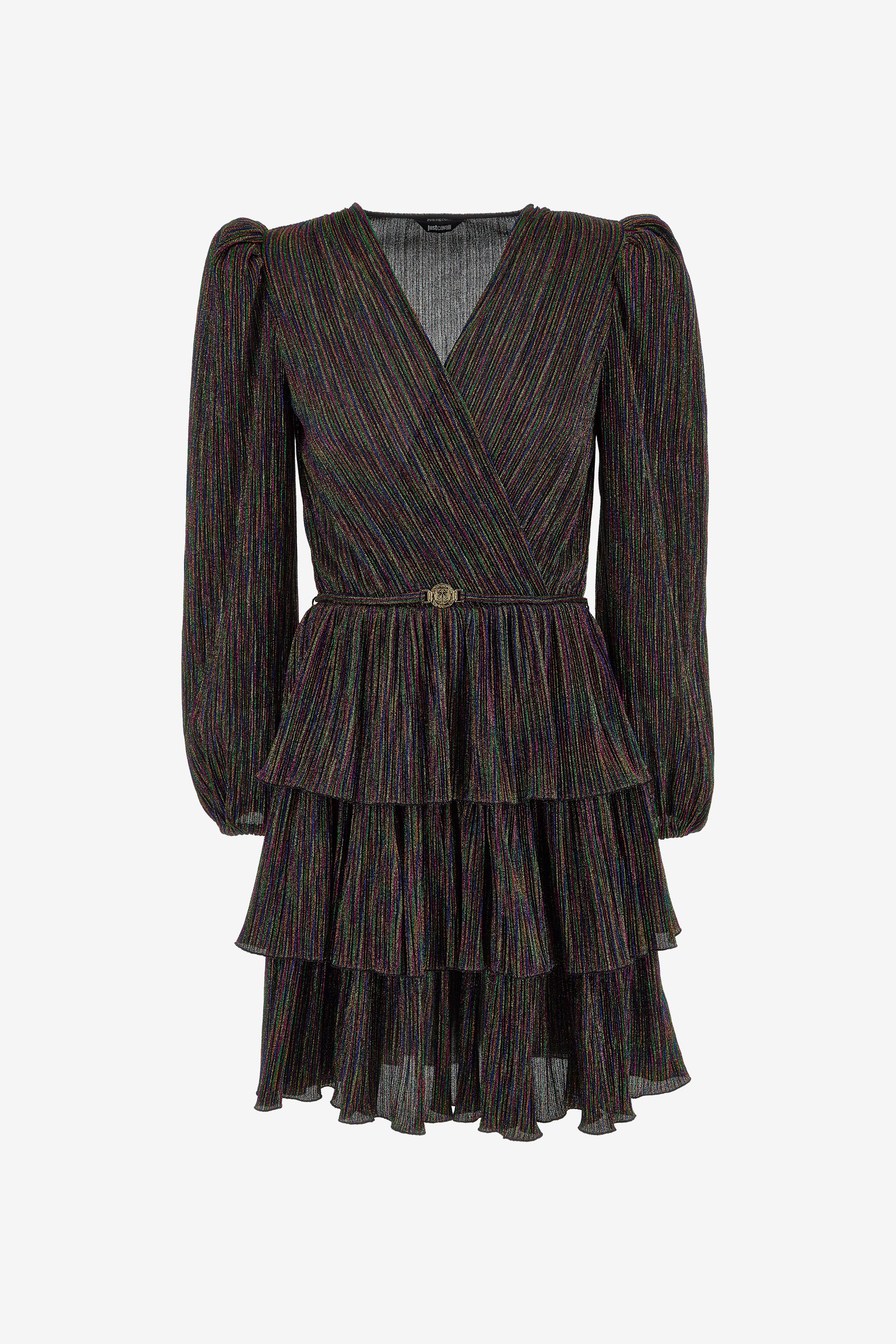Midi Dress With Flounces