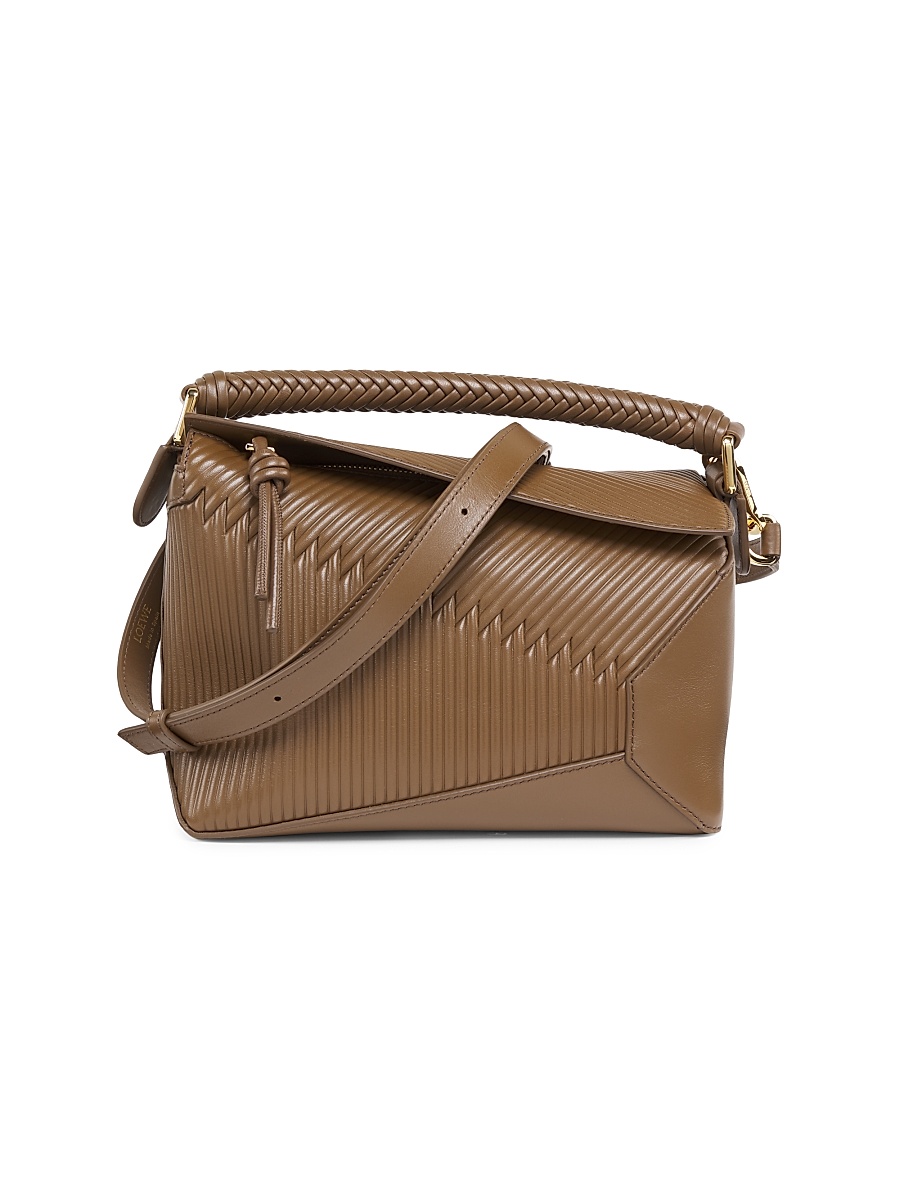 Women's Small Puzzle Edge Diamond Shoulder Bag - Tundra