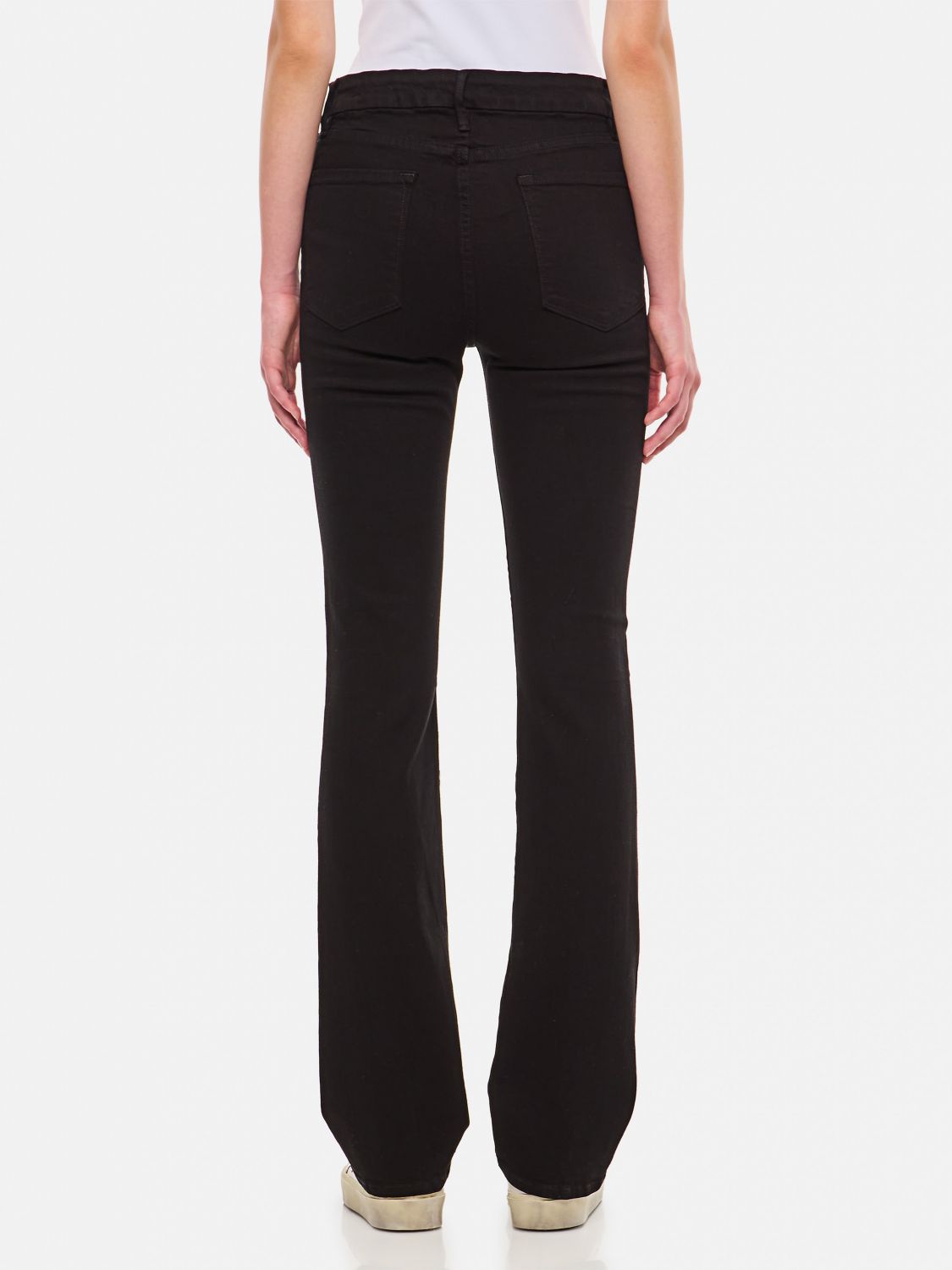 Sylvie Slender high-rise straight jeans - Black