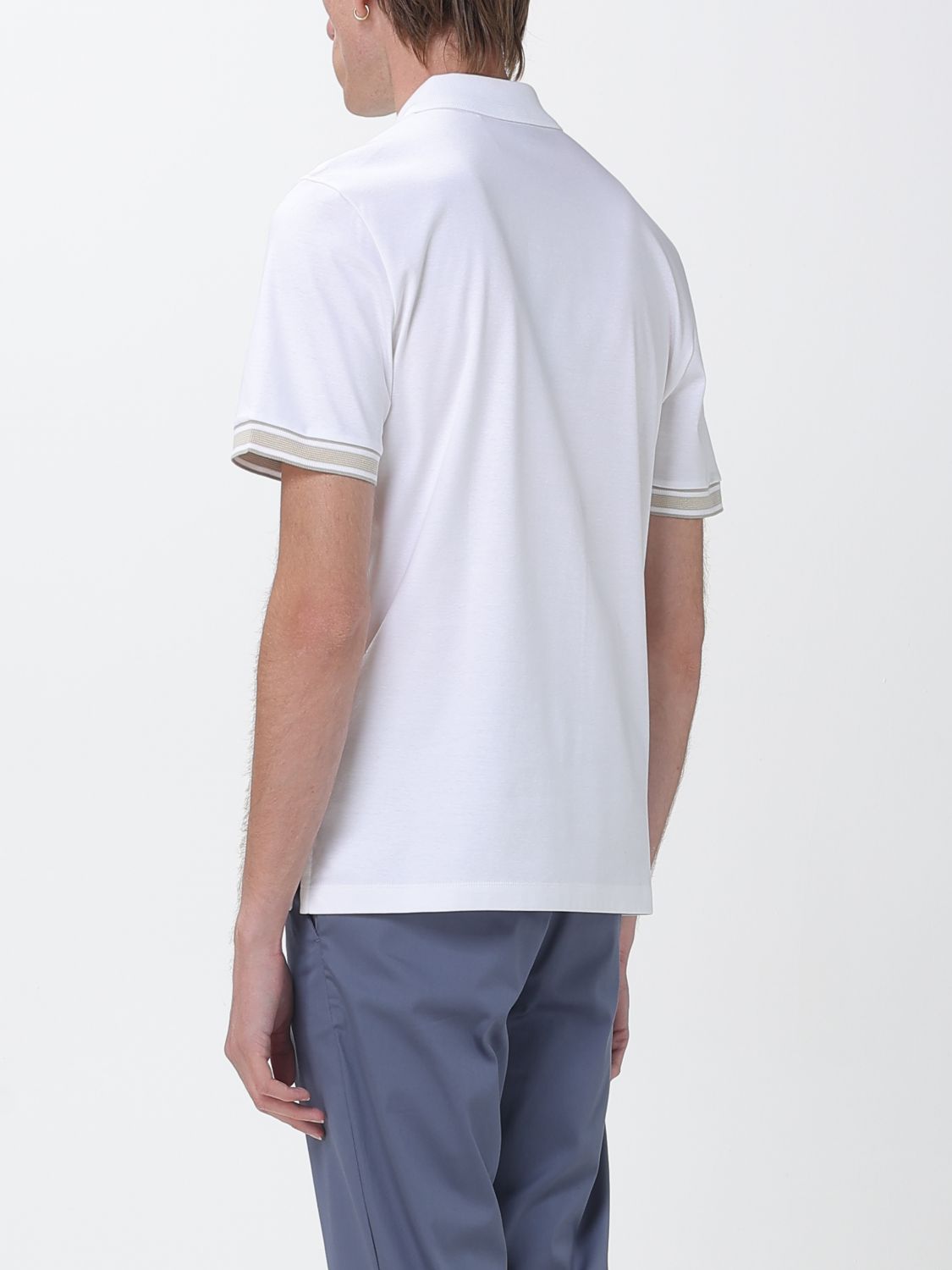 Polo Shirt Men color White
