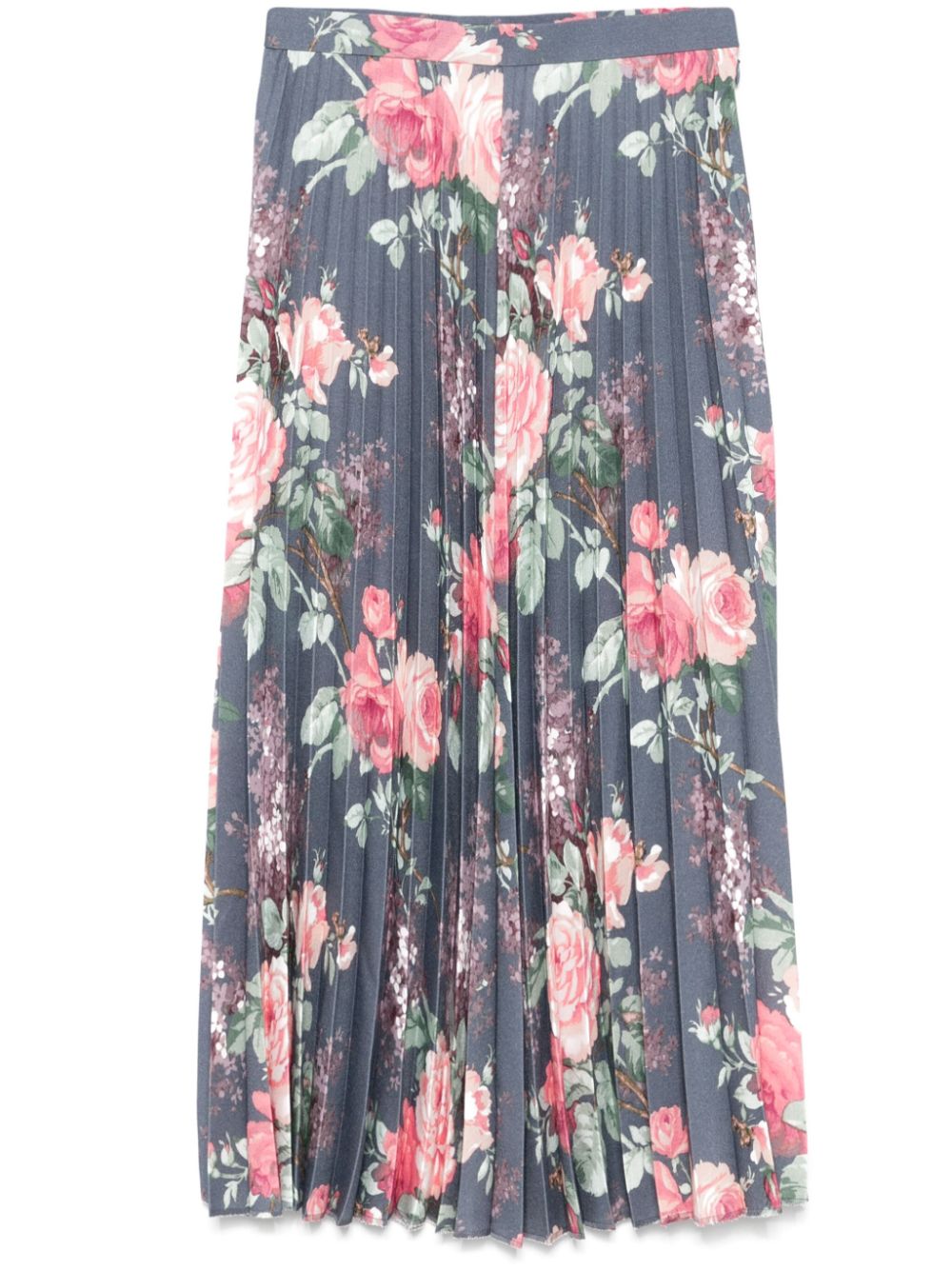Floral-print maxi skirt - White