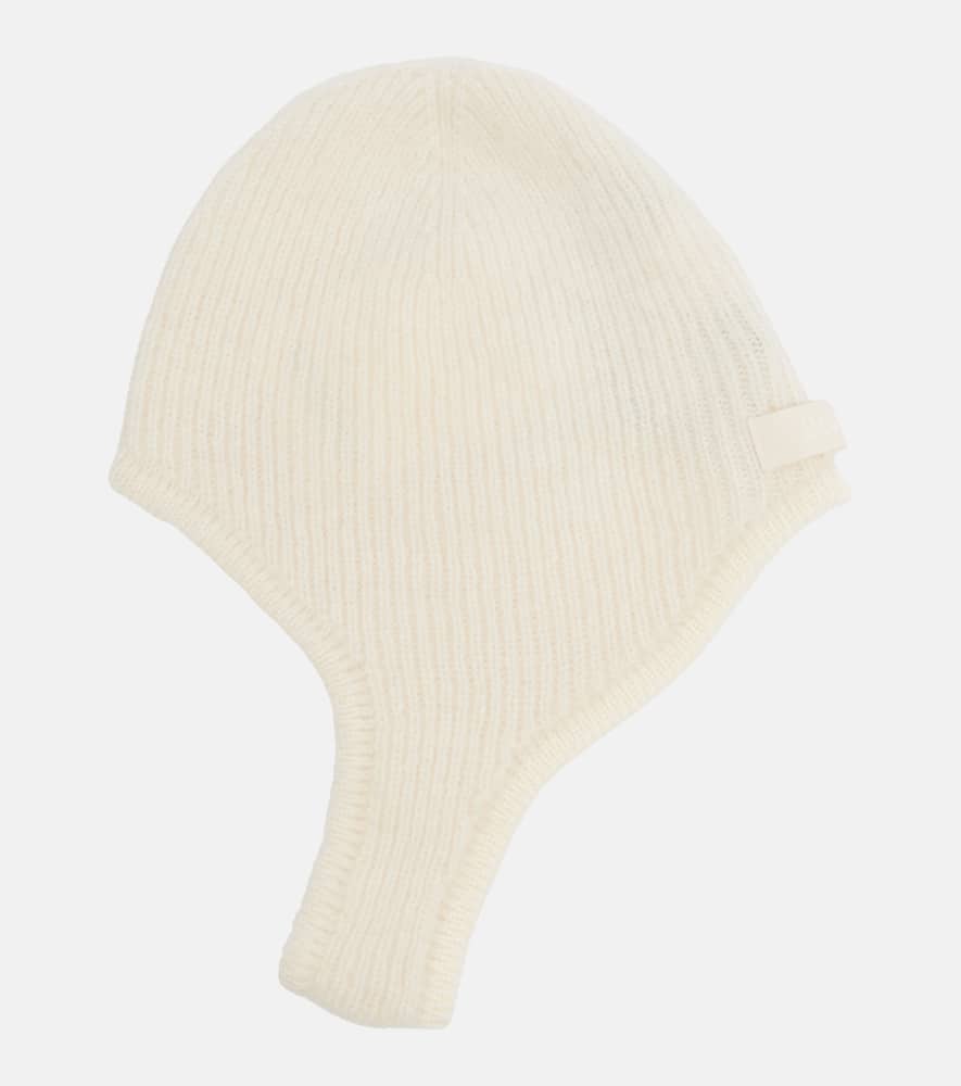 Gros Grain alpaca-blend hood