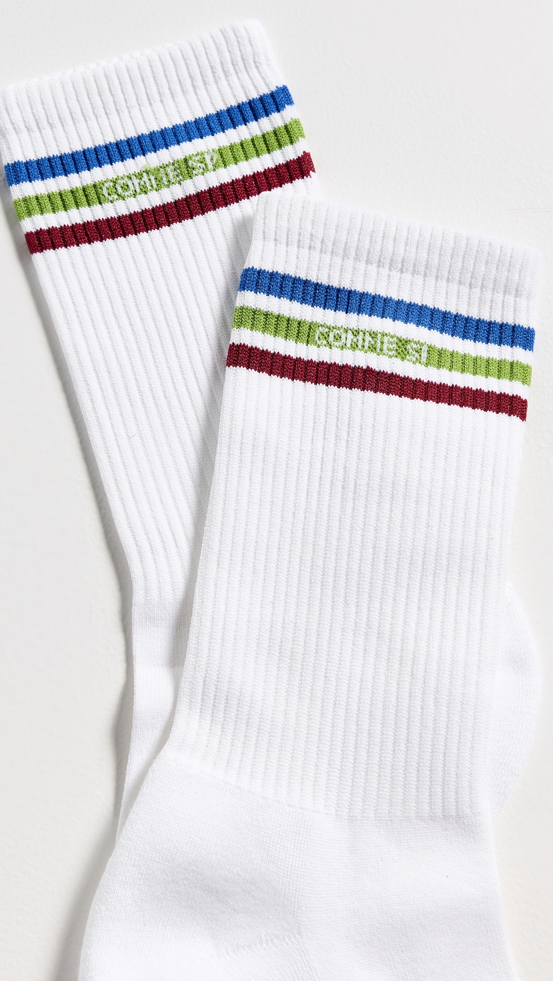 The Tennis Sock White w/ Multi