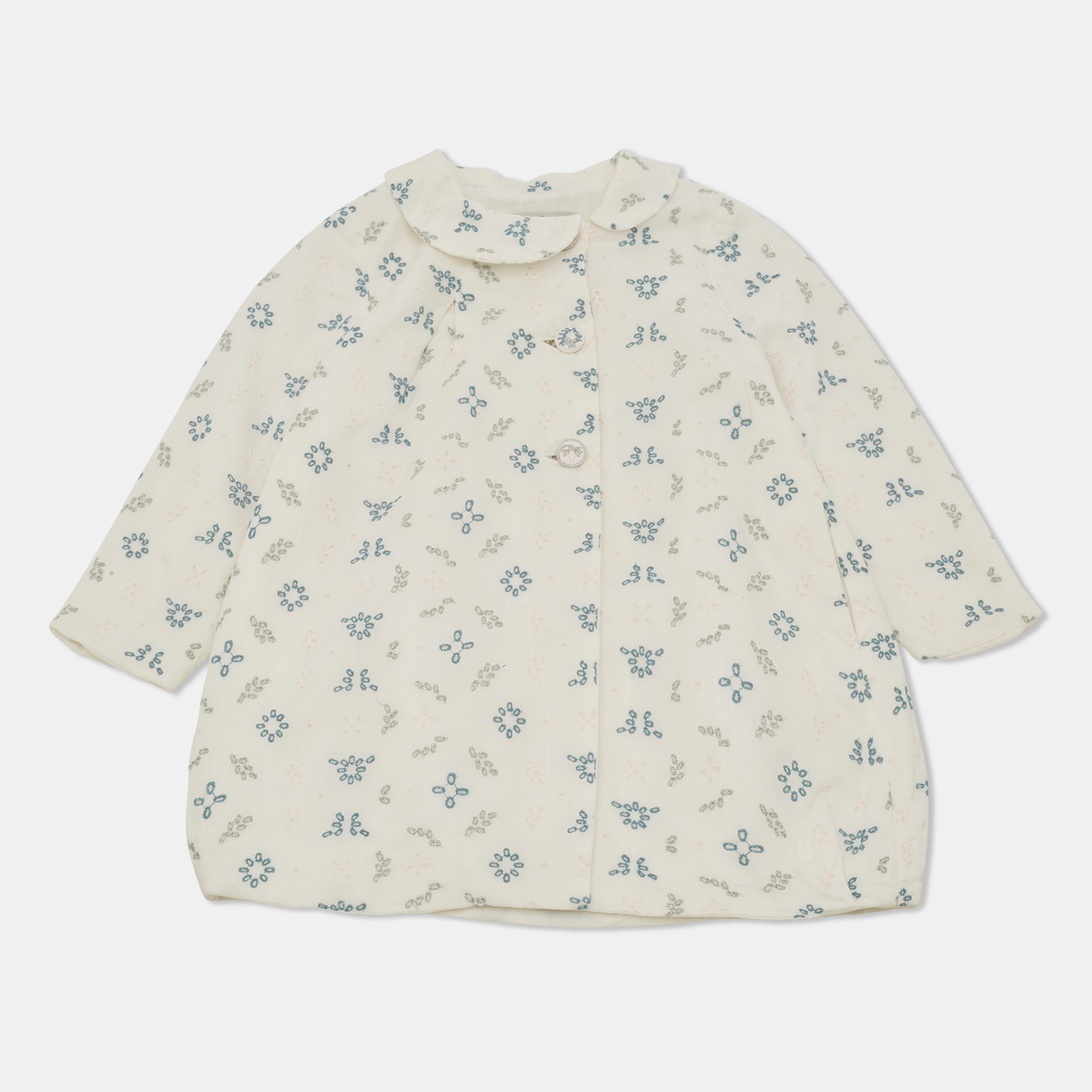 Baby Dior White Cotton A-Line Dres