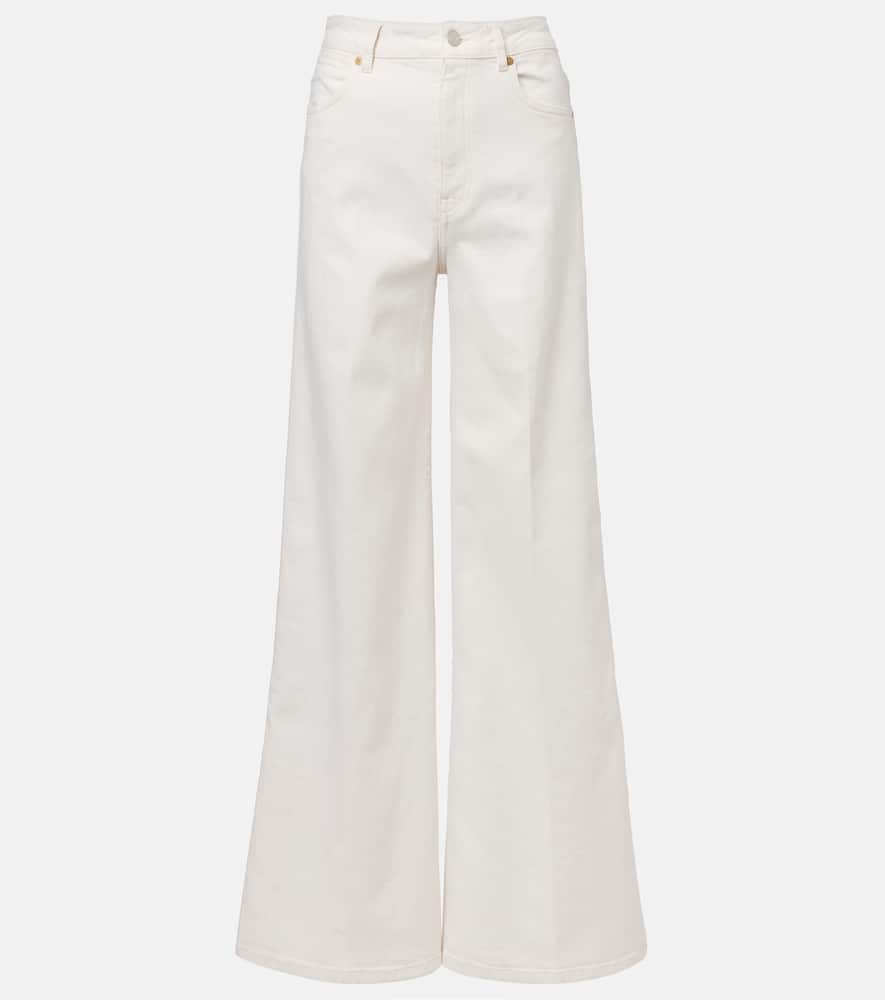 Abbey high-rise wide-leg jeans
