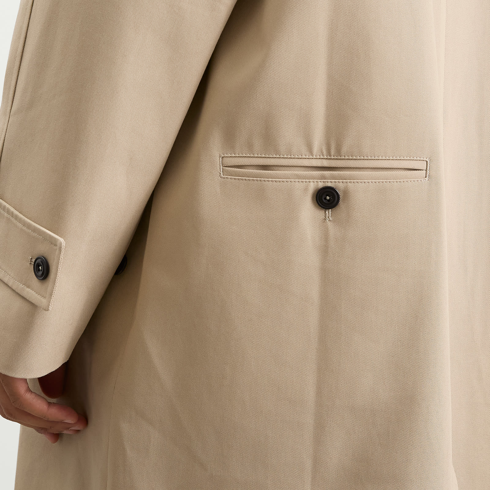 Men's Westminster Raglan Sleeve Overcoat Beige