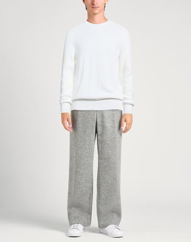 Man Sweater Ivory Size 38 Cotton