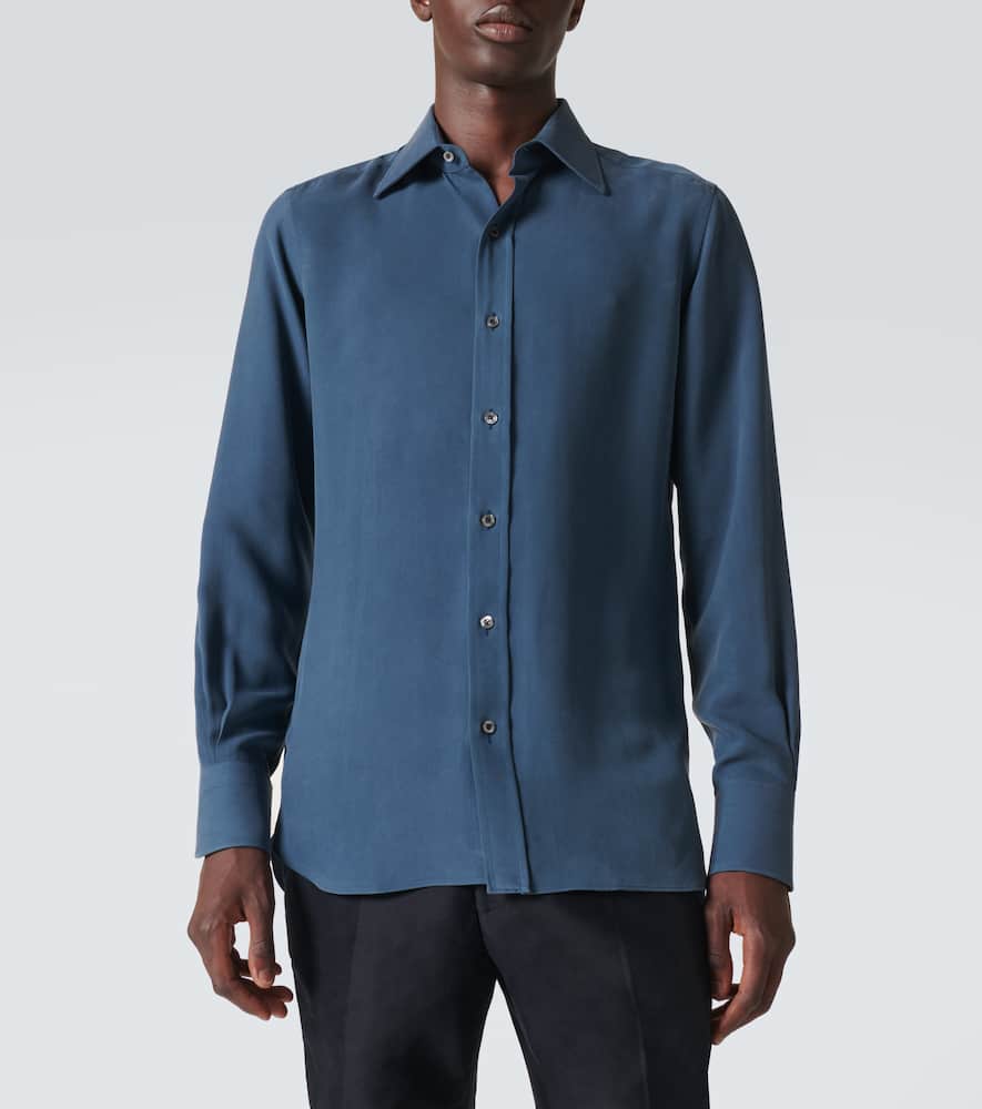 Silk twill shirt