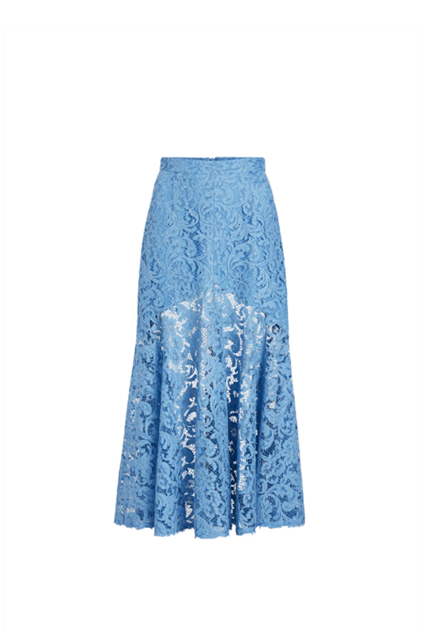 Mermaid lace midi skirt - Blue
