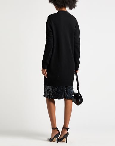 Couture Woman Cardigan Black Size 6 Cashmere, Wool, Polyester, Elastane