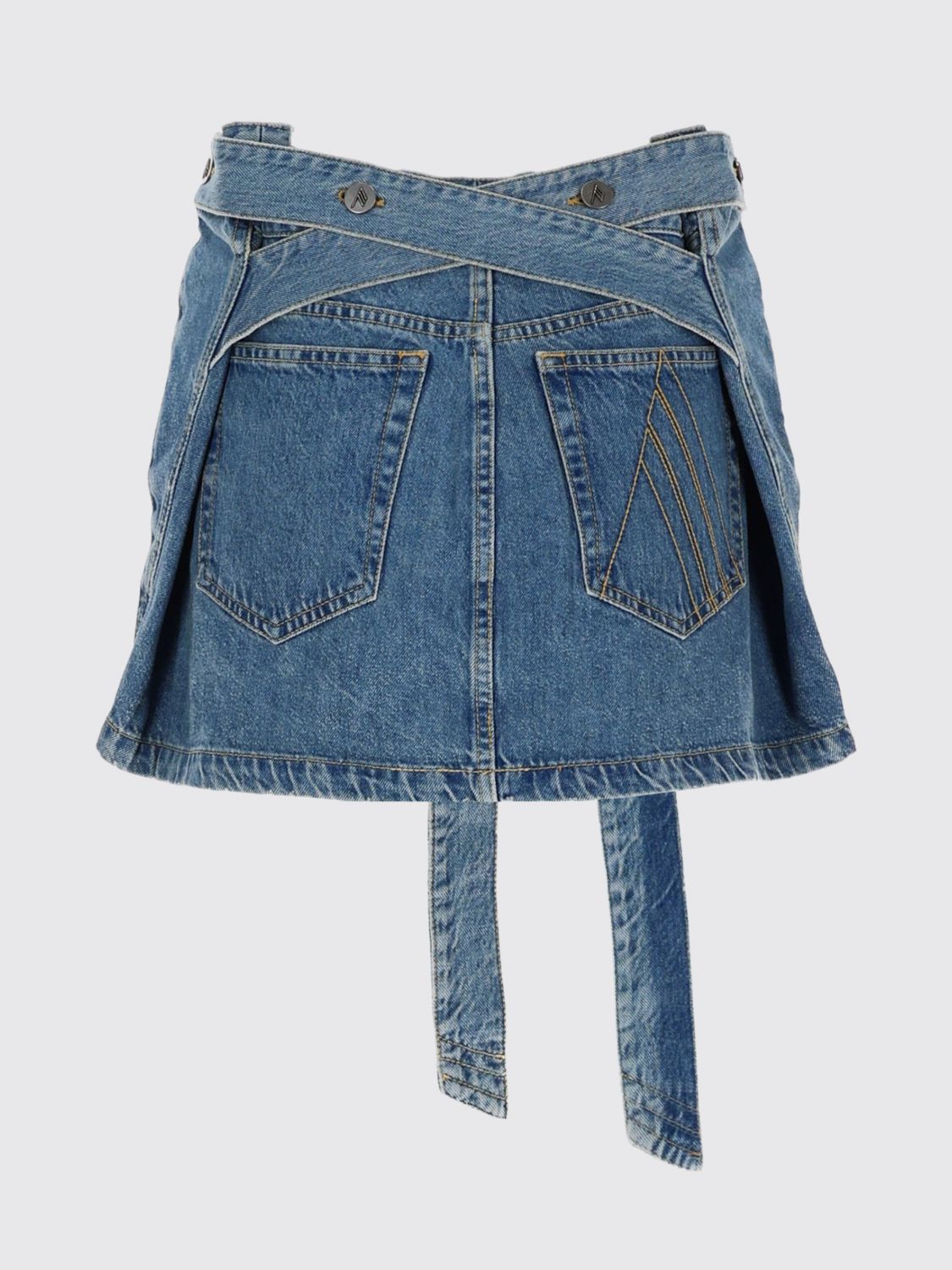 Skirt Woman color Denim