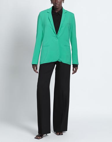 Jucca Woman Blazer Emerald green Size 6 Viscose, Elastane