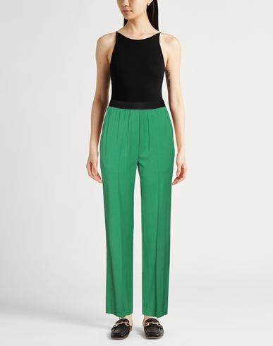 Woman Pants Emerald green