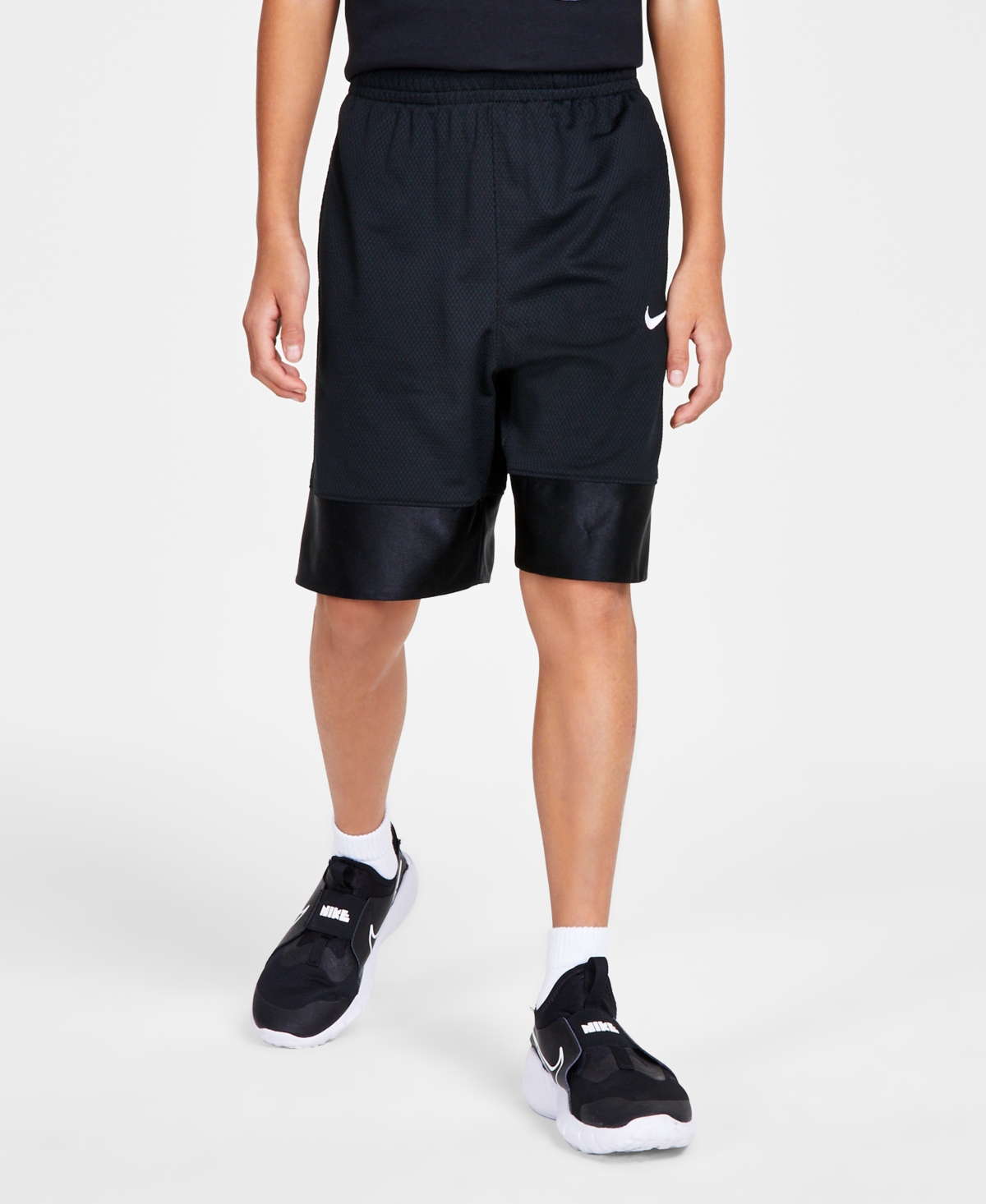 Big Boys Elite Dri-fit Basketball Shorts - Black