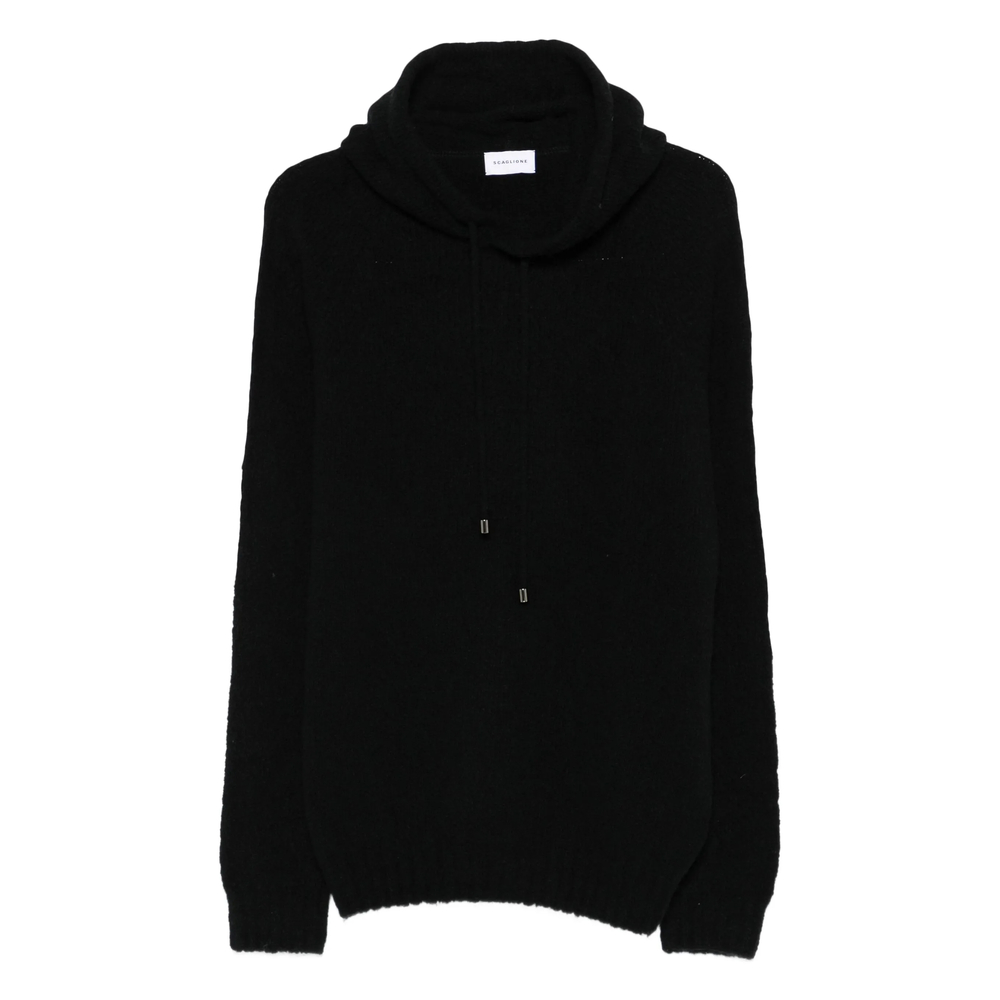 Hooded Ribbed Sweater