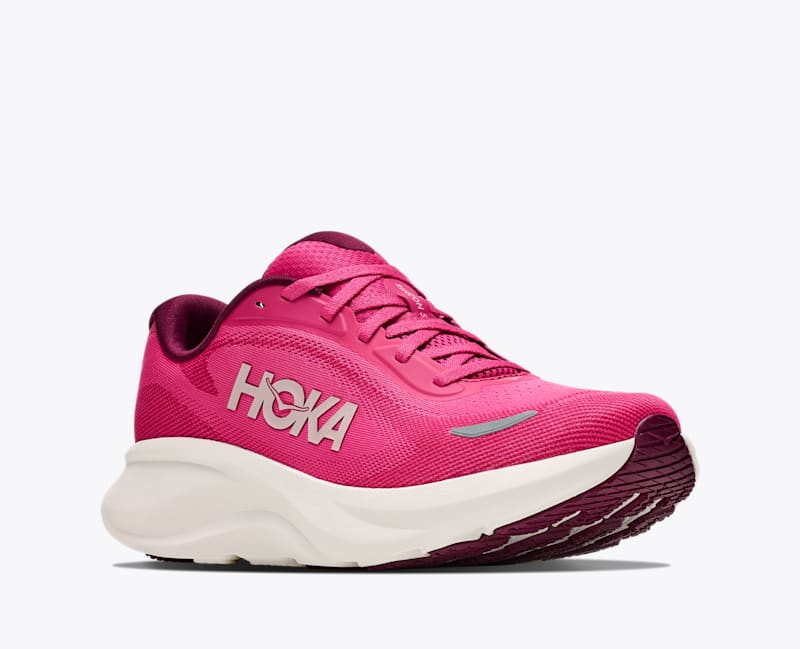 HOKA Women's Rincon 5 Shoes in Pink Punch/Alabaster