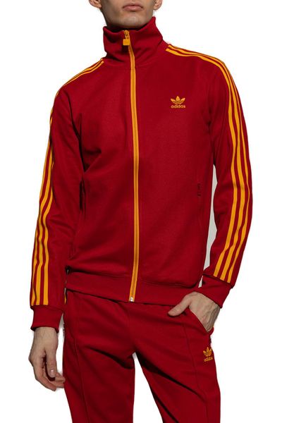 Adidas Originals Logo Embroidered Zipped Sweatshirt