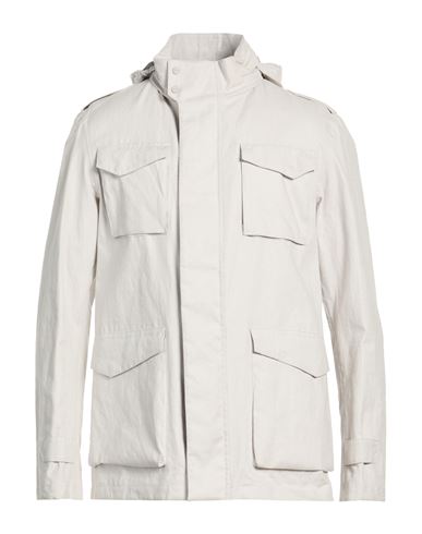 Man Jacket Light grey Size 40 Linen