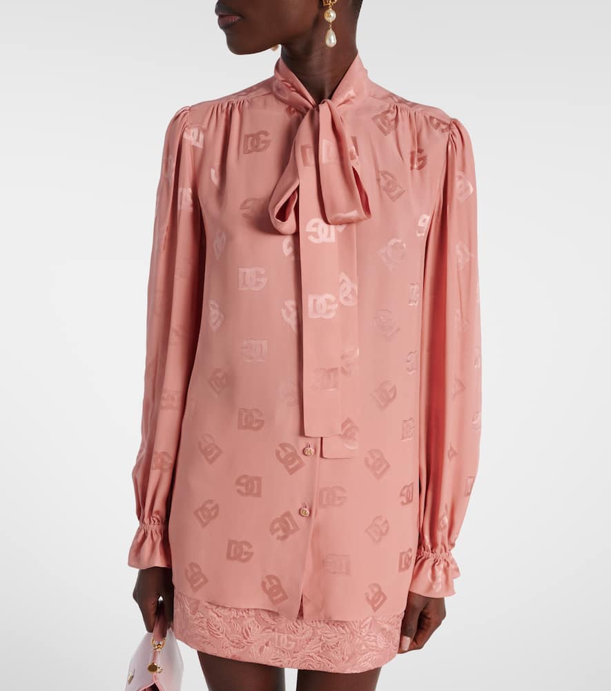 DG silk satin blouse