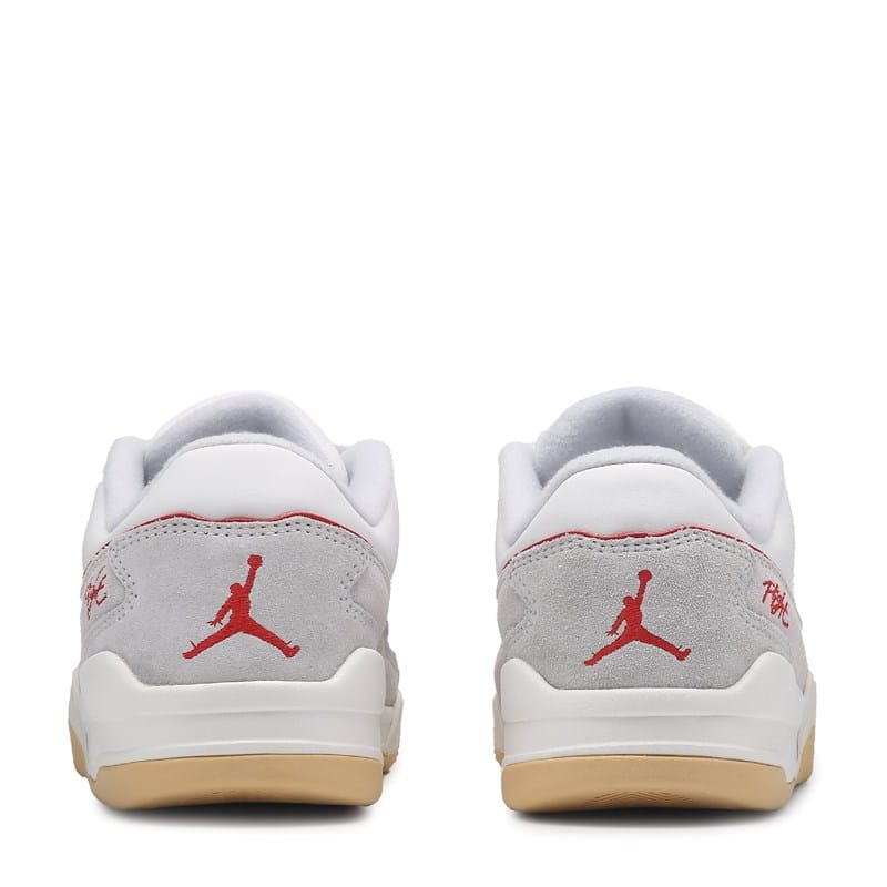 Men's Flight Court Low Sneakers (White/Red/Gum)