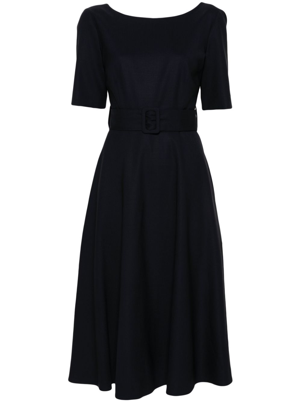 Flared midi skirt - Blue