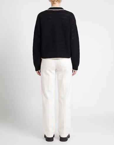 Woman Sweater Black Size M Virgin Wool, Cotton