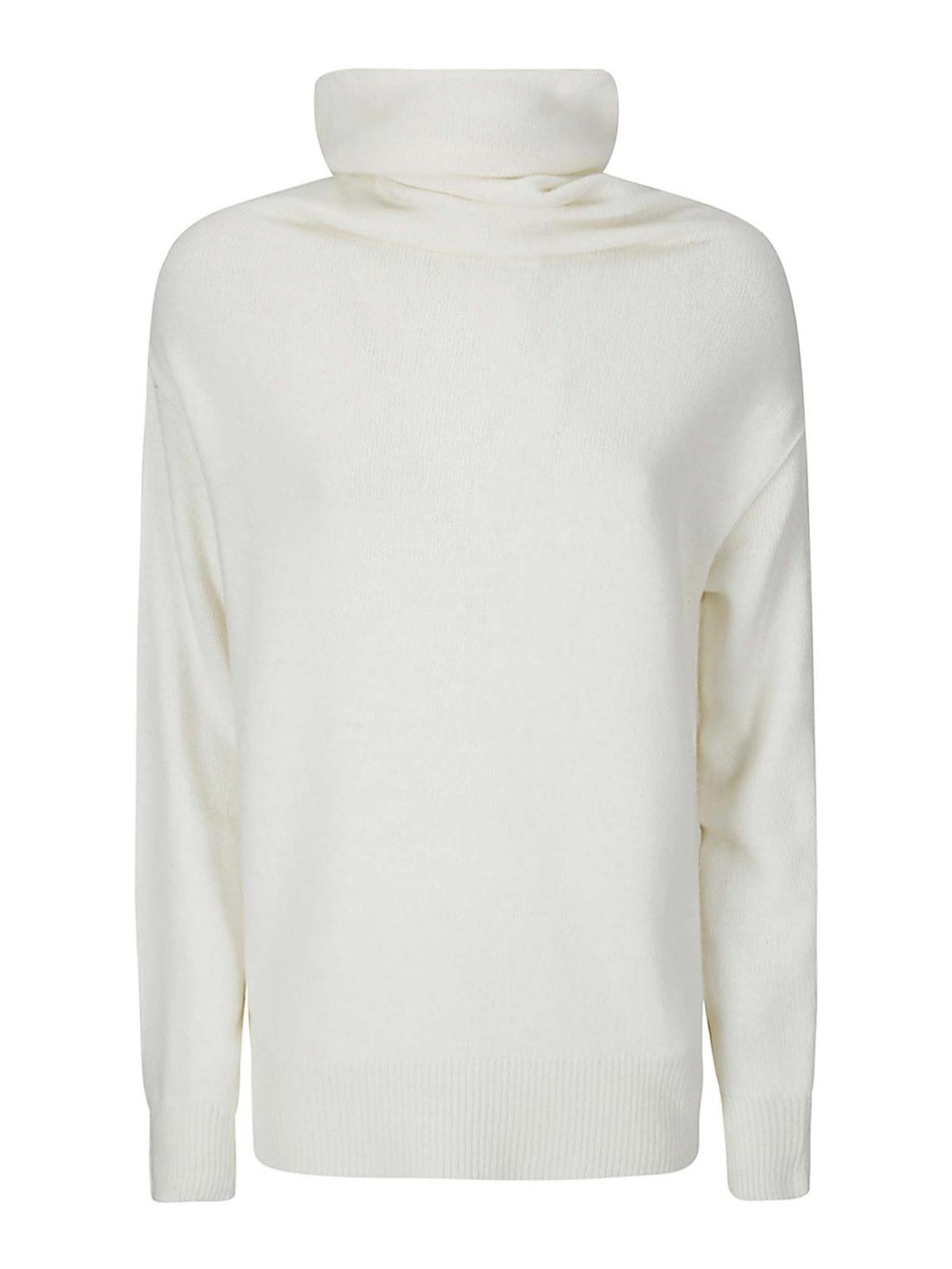 High neck sweater - White