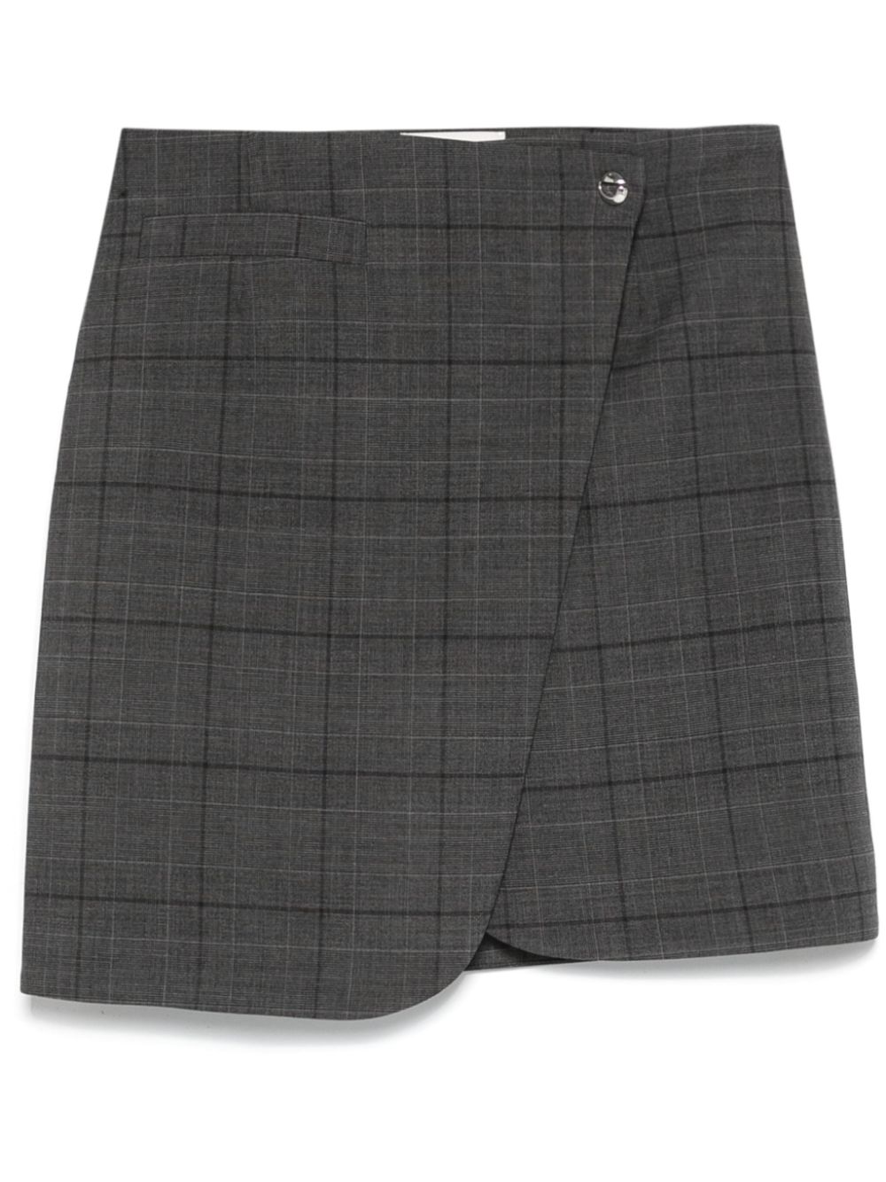Wrap mini skirt - Grey