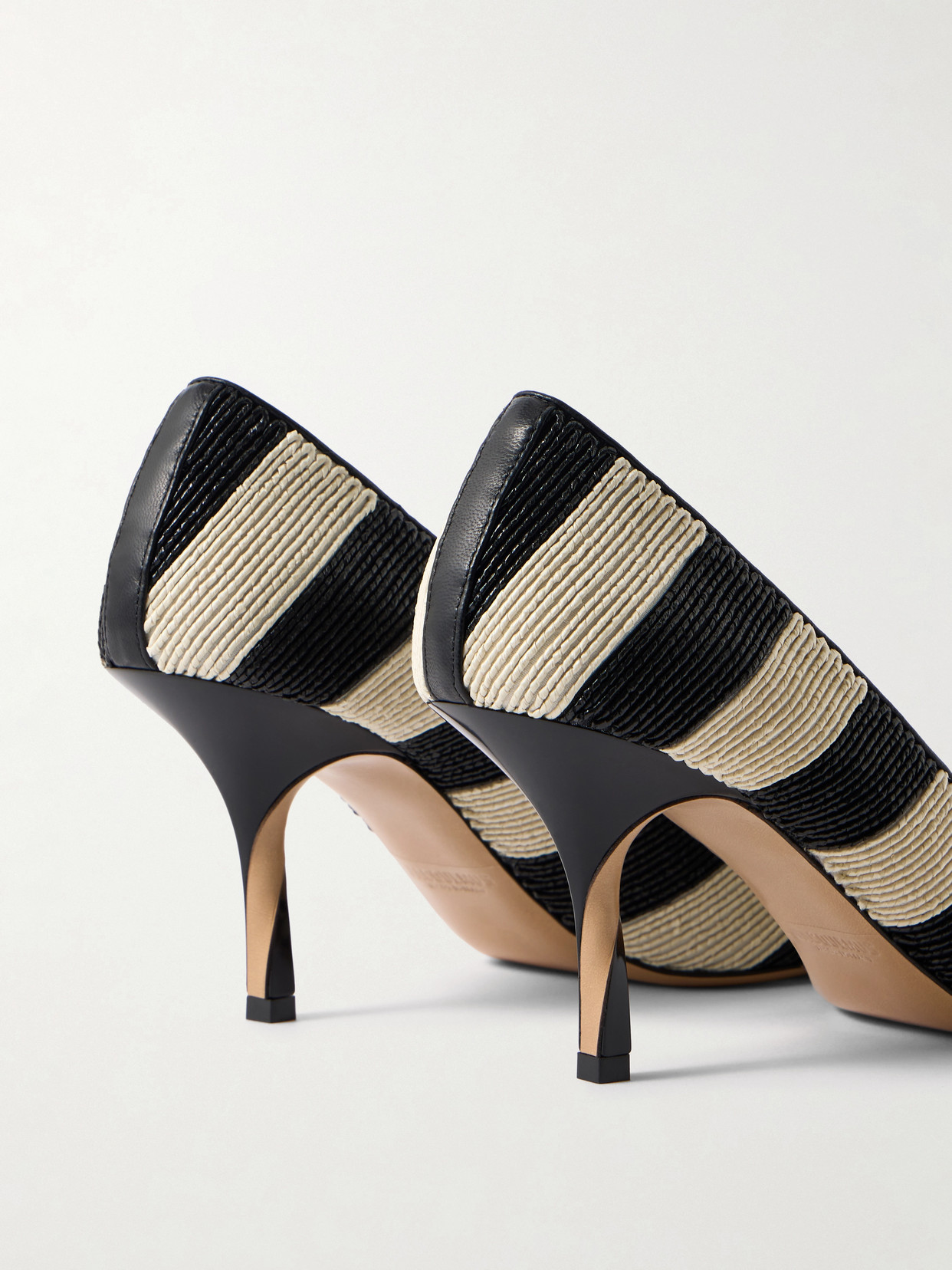 Les Escaripins Tourni Leather Heel Pumps - Multi