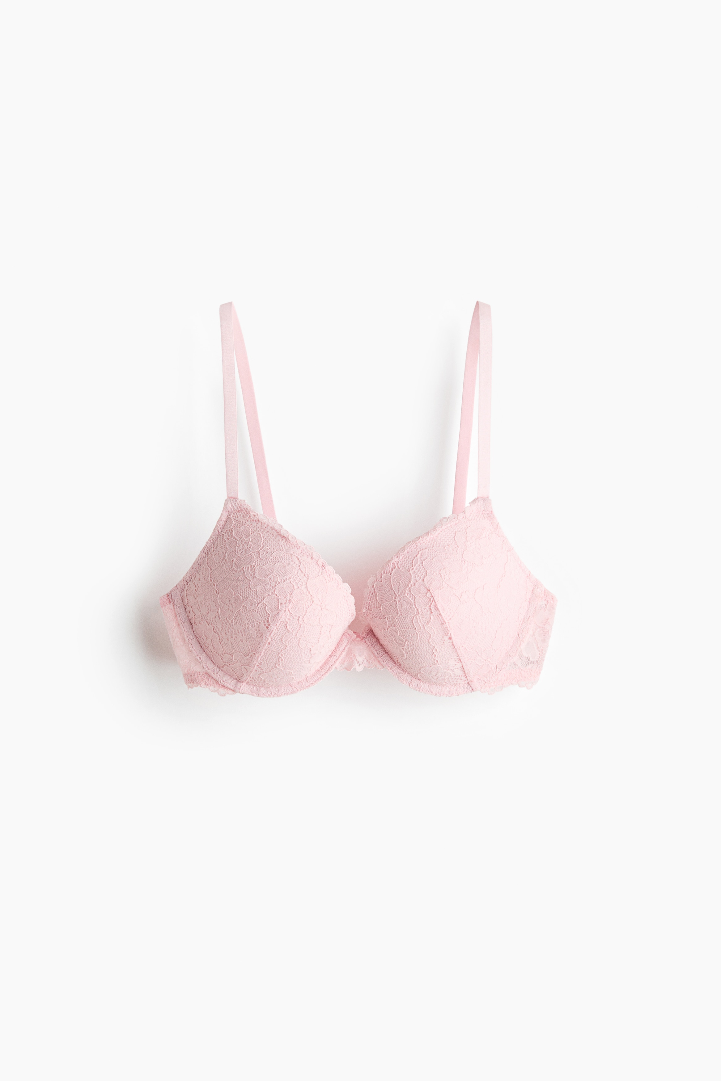Lace Push Up Bra - Pink