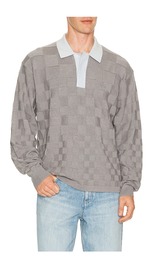 Filling Pieces Knit Rugby Shirt in Grey. - S also in M, L, XL/1X