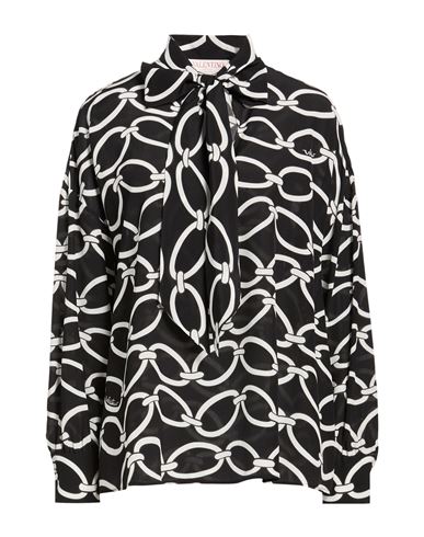 Woman Top Black Size 8 Silk