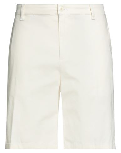 Man Shorts & Bermuda Shorts Cream Size 31 Cotton, Elastane