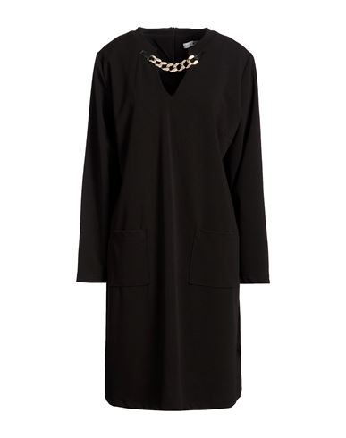 Woman Mini dress Black Size 10 Polyester, Elastane